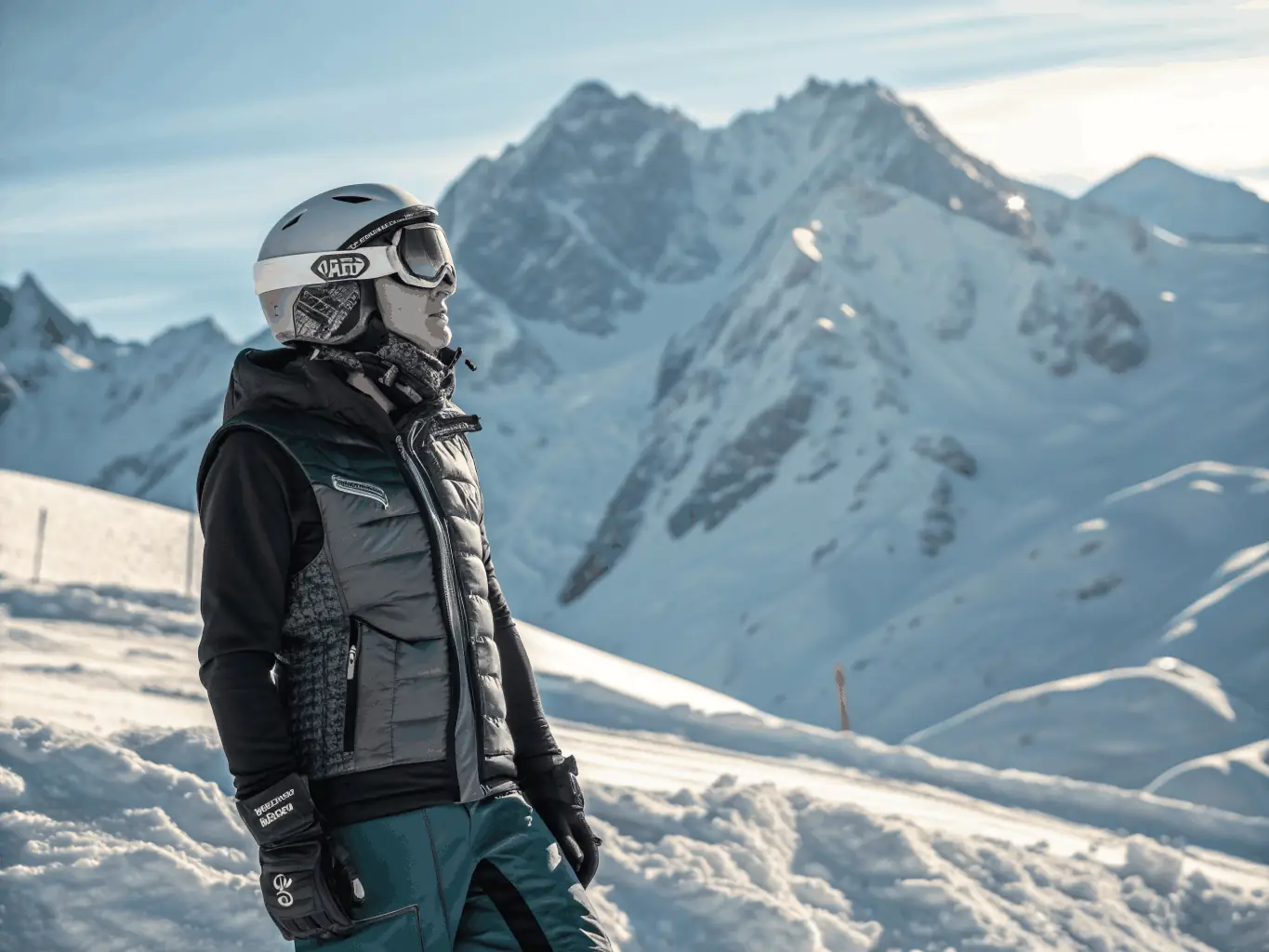 An image of a participant successfully completing a mountain sports initiation, demonstrating personal growth and skill development through SKI CLUB TELEMECA's programs.