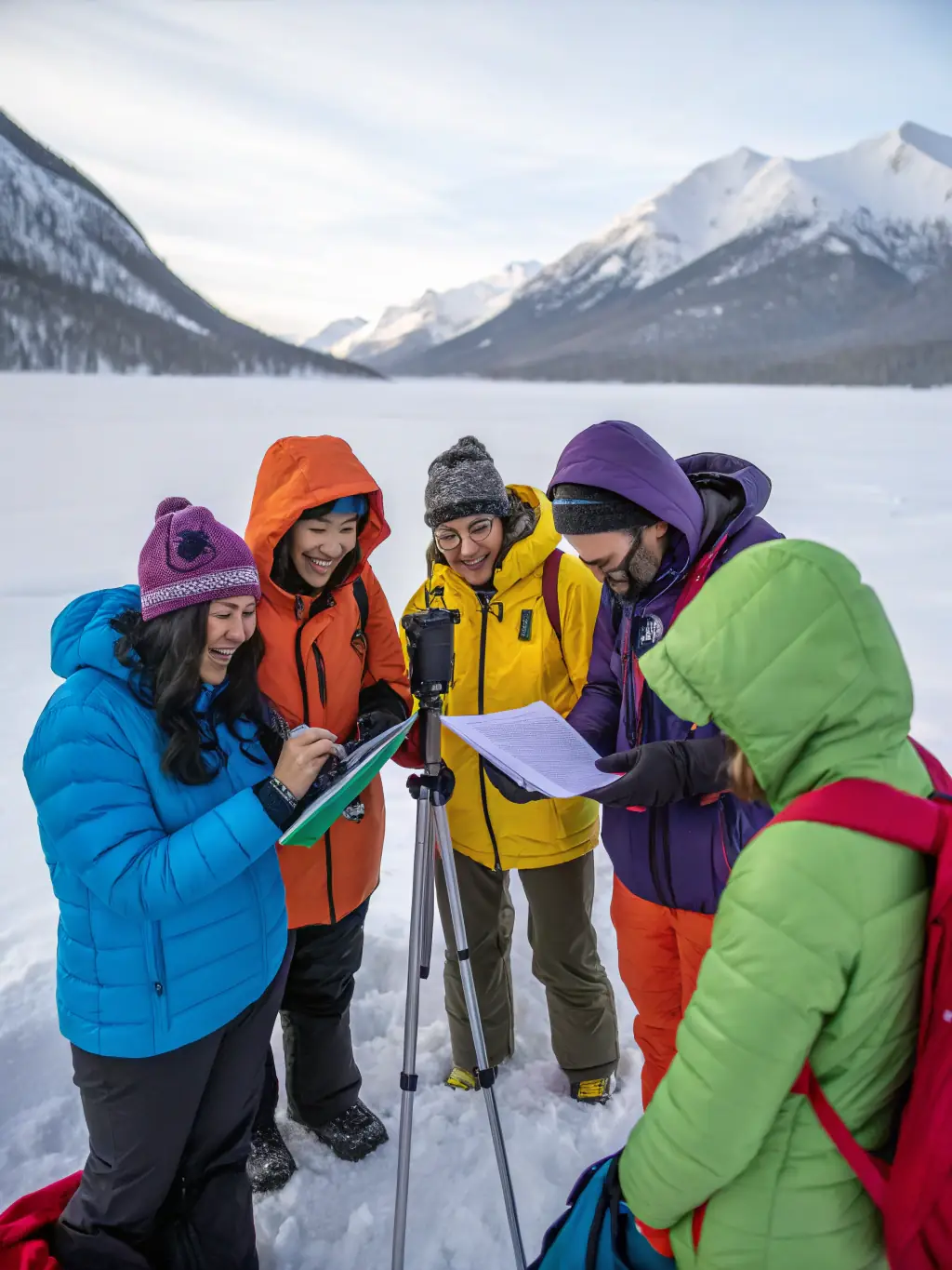 Volunteers assisting at a community event organized by SKI CLUB TELEMECA, highlighting the organization's commitment to social solidarity and community engagement.